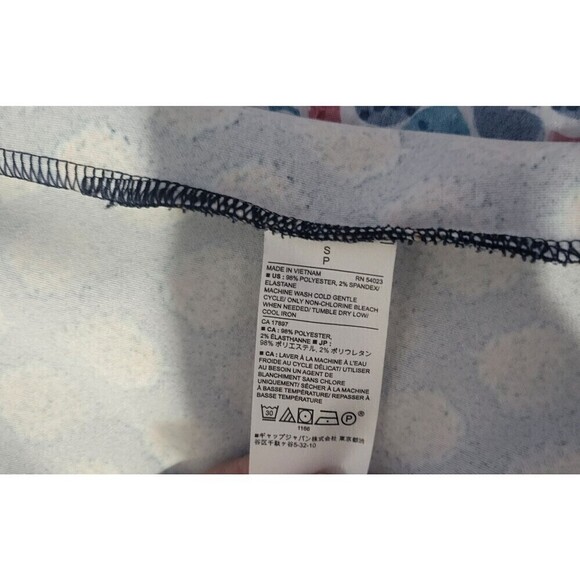 BANANA Republic Navy Printed Dress With Yellow and Green  With Nice Cutout Back, - Picture 5 of 5